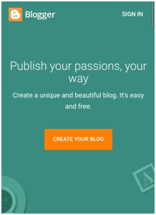 create your blog in mobile