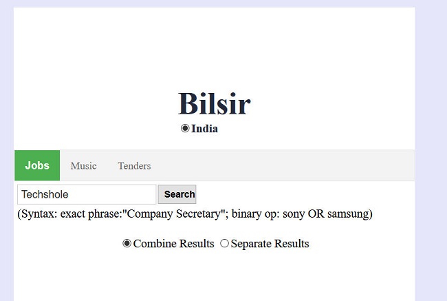Bilsir - Bilsir Indian Search Engine