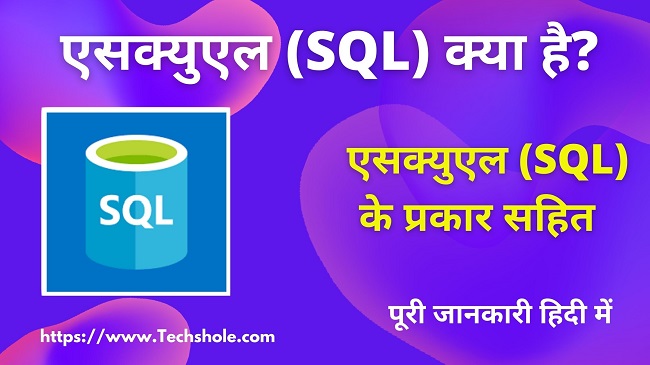 What is SQL with its types (What is SQL in Hindi)